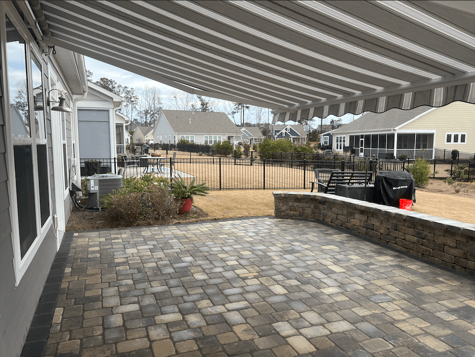 Stone driveway