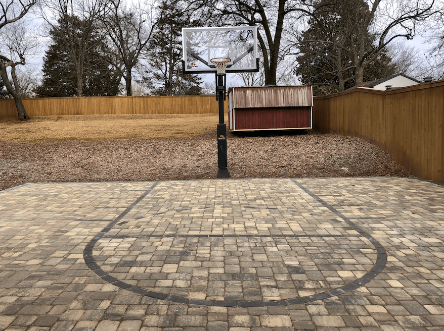 Driveway with a curve