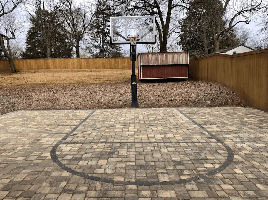 Driveway with a curve