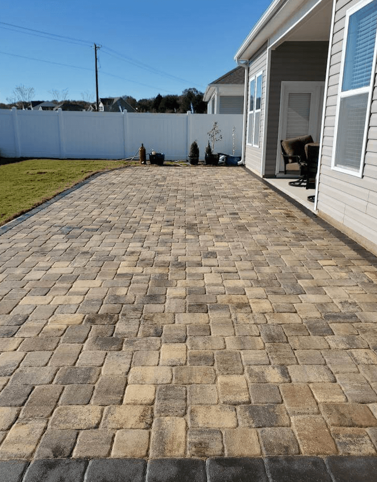 Driveway with borders