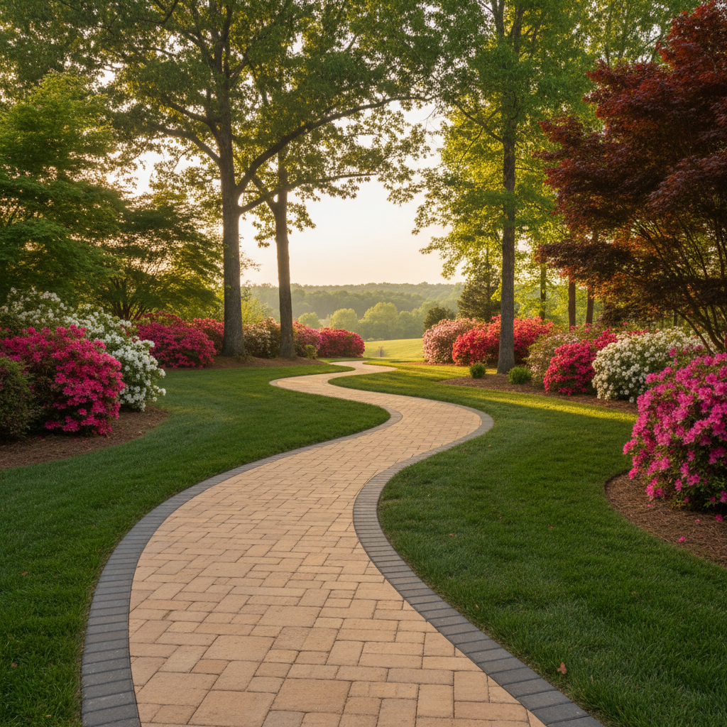 Curved Hardscape Pathways: The 2026 Walkway Trend Upstate SC Homeowners Are Loving