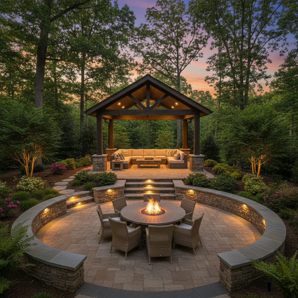 Small Backyard, Big Impact: Tiered Patio & Vertical Hardscape Ideas for Upstate SC Homes